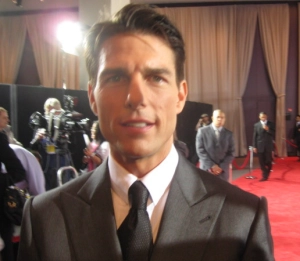 Actor Tom Cruise poses for The Ravi Report at his movie premier "Valkyrie" in NY.