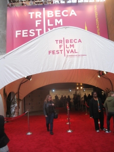 Red carpet entrance to the 2009 Tribeca Film Festival