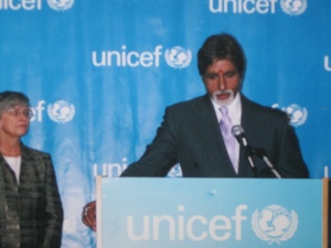 Bollywood Icon Amitabh Bachchan being honored at the UN as Goodwill Ambassador 