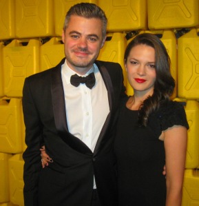 Charity:Water founder Scott Harrison and beautiful wife Viktoria welcomed guests to the event