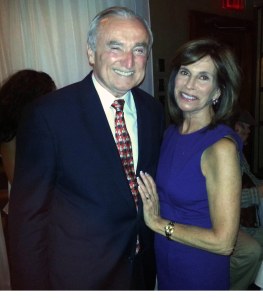 NY Police commissioner William Bratton and his beautiful wife Rikki Kleinman smile for The Ravi Report at the movie premiere